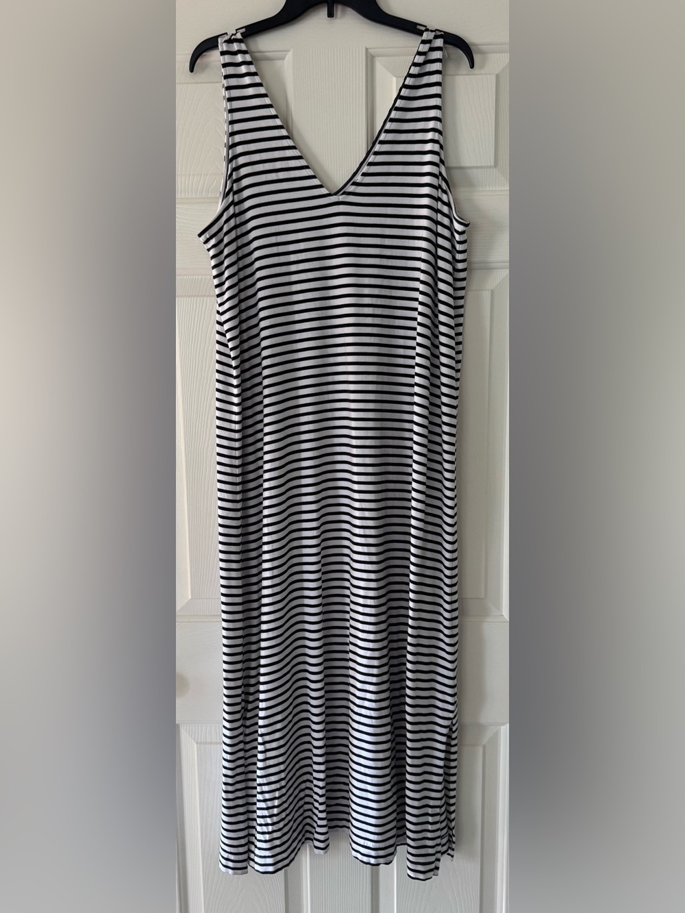 Vineyard Vines Striped V‑Neck sleeveless Maxi Dress XXL Fourth of July